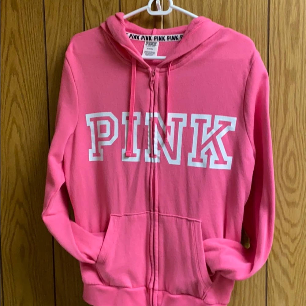 Women Medium Pink zip up